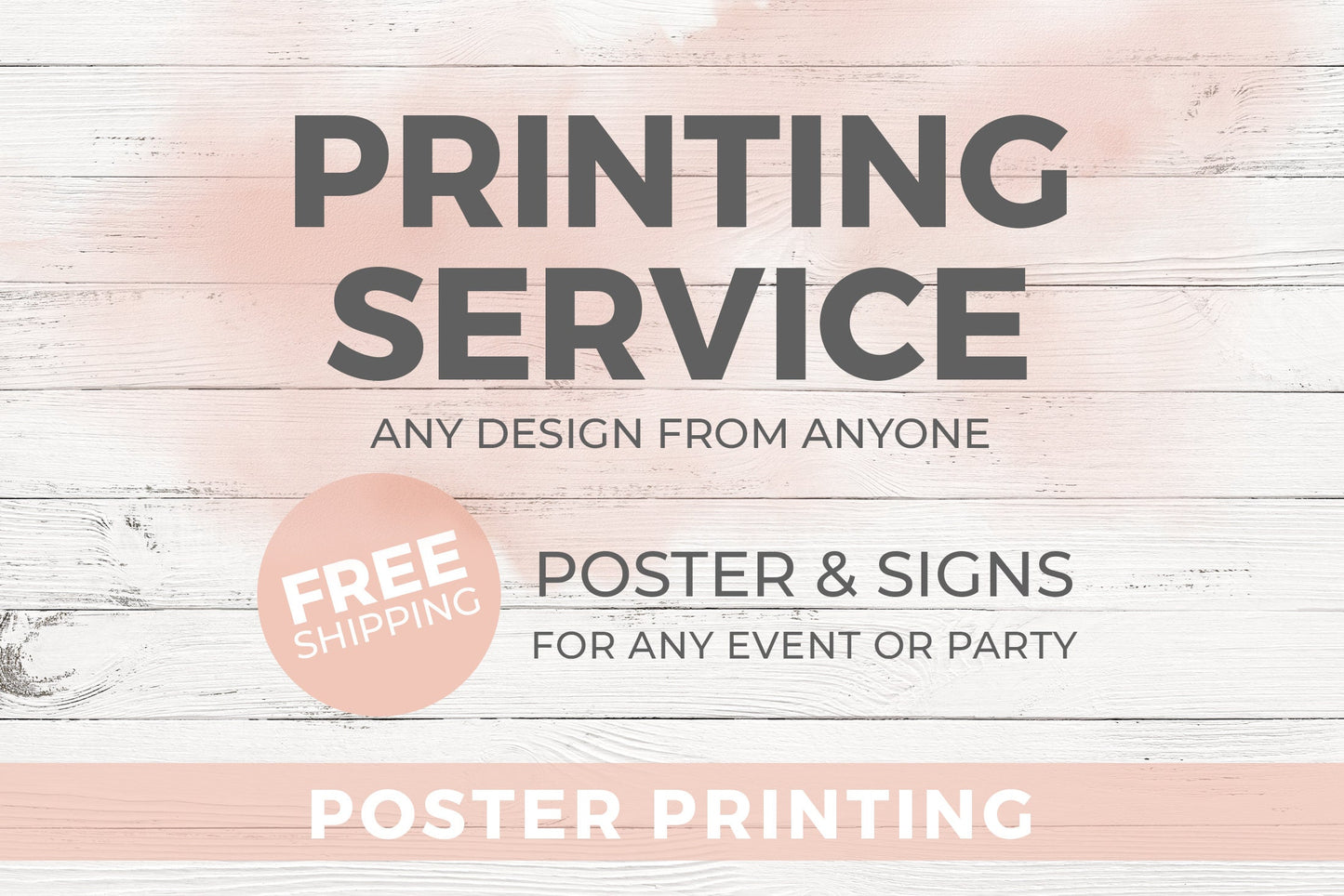 Poster and Signs - Print Your Design - Party and Event Posters - Day of Party Signage
